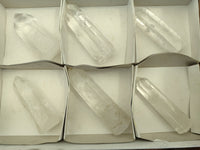 Polished Clear Quartz Crystals x 6 From Madagascar