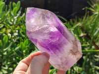 Polished Window Amethyst Quartz Crystal x 1 From Akansobe, Madagascar