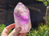 Polished Window Amethyst Quartz Crystal x 1 From Akansobe, Madagascar