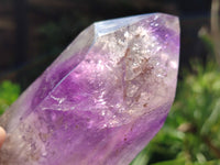 Polished Window Amethyst Quartz Crystal x 1 From Akansobe, Madagascar