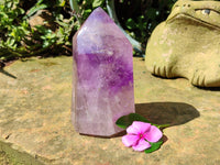 Polished Window Amethyst Quartz Crystal x 1 From Akansobe, Madagascar