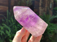 Polished Window Amethyst Quartz Crystal x 1 From Akansobe, Madagascar