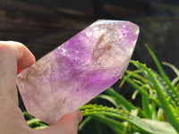 Polished Window Amethyst Quartz Crystal x 1 From Akansobe, Madagascar