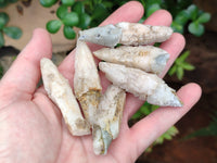 Natural Drusy Quartz Coated Calcite Pseudomorph Specimens x 35 From Alberts Mountain, Lesotho