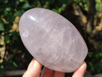 Polished Lavender Rose Quartz Standing Free Forms x 2 From Ambatondrazaka, Madagascar