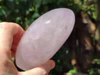 Polished Lavender Rose Quartz Standing Free Forms x 2 From Ambatondrazaka, Madagascar