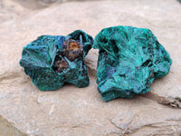 Natural Silky Malachite Specimens x 20 From Kasompe, Congo