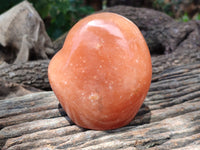 Polished Orange Twist Calcite Standing Free Forms x 2 From Madagascar