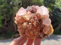 Natural Ametrine Spirit Quartz Clusters x 4 From Boekenhouthoek, South Africa