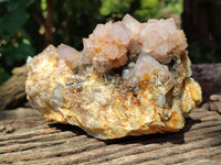 Natural Ametrine Spirit Quartz Clusters x 4 From Boekenhouthoek, South Africa