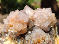 Natural Ametrine Spirit Quartz Clusters x 4 From Boekenhouthoek, South Africa