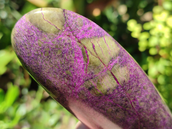 Polished Stichtite Standing Free Forms x 4 From Barberton, South Africa