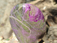 Polished Stichtite Standing Free Forms x 4 From Barberton, South Africa