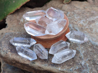 Polished Double Terminated Clear Quartz Crystals x 70 From Madagascar