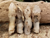 Natural Drusy Quartz Coated Calcite Pseudomorph Specimens x 20 From Alberts Mountain, Lesotho