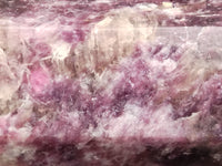 Polished Lepidolite with Pink Rubellite Points x 2 From Ambatondrazaka, Madagascar