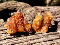 Natural Golden Solar Spirit Quartz Clusters x 12 From Boekenhouthoek, South Africa