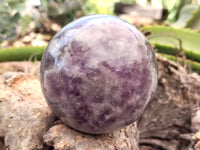 Polished Smokey Chevron Amethyst Spheres x 3 From Madagascar