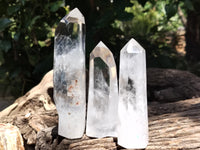 Polished Small Clear Quartz Crystals x 6 From Madagascar