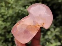 Polished Rose Quartz Mushrooms x 6 From Ambatondrazaka, Madagascar