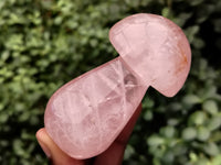 Polished Rose Quartz Mushrooms x 6 From Ambatondrazaka, Madagascar