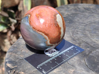 Polished Polychrome Jasper Spheres x 4 From Mahajanga, Madagascar