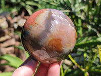 Polished Polychrome Jasper Spheres x 4 From Mahajanga, Madagascar