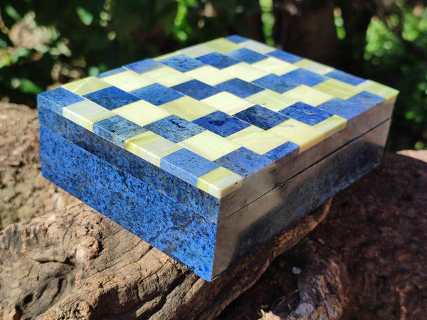 Hand Made Stone Jewellery Box x 1 From Southern Africa