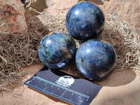 Polished Iolite Spheres x 6 From Ambatofinandrahana, Madagascar