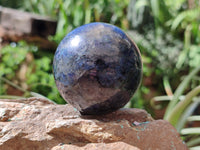 Polished Iolite Spheres x 6 From Ambatofinandrahana, Madagascar