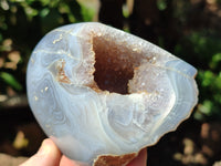 Polished Amethyst Agate Geode x 3 From Madagascar