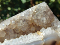 Polished Amethyst Agate Geode x 3 From Madagascar