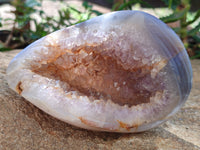 Polished Amethyst Agate Geode x 3 From Madagascar