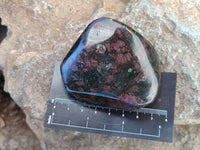 Polished Ruby Corundum In Chrome Verdite Free Forms x 3 From Zimbabwe