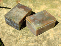 Hand Made Mini Stone Jewellery Boxes x Set of 5, From Southern Africa