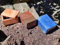 Hand Made Mini Stone Jewellery Boxes x Set of 5, From Southern Africa