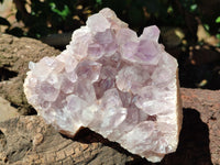 Natural Jacaranda Amethyst Quartz Clusters x 2 From Mumbwa, Zambia