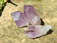 Natural Jacaranda Amethyst Quartz Crystals x 35 From Mumbwa, Zambia