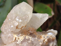 Natural Drusy Quartz Coated Calcite Pseudomorph Crystals x 4 From Lesotho