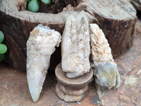 Natural Drusy Quartz Coated Calcite Pseudomorph Specimens x 20 From Alberts Mountain, Lesotho