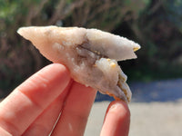 Natural Drusy Quartz Coated Calcite Pseudomorph Specimens x 20 From Alberts Mountain, Lesotho