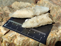 Natural Drusy Quartz Coated Calcite Pseudomorph Specimens x 20 From Alberts Mountain, Lesotho