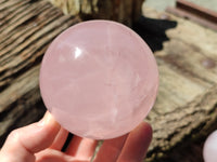 Polished Rose Quartz Spheres x 3 From Ambatondrazaka, Madagascar