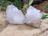 Natural Amethyst Spirit Quartz Clusters x 12 From Boekenhouthoek, South Africa