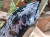 Polished Gabbro Merlinite Tower x 1 From Madagascar