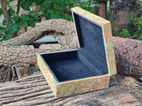 Hand Made Unakite Jewellery Box x 1 From South Africa