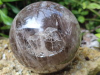 Polished Smokey Quartz Spheres / Balls x 2 From Madagascar