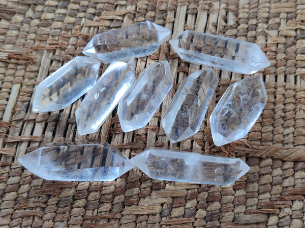 Polished Double Terminated Clear Quartz Crystals x 70 From Madagascar