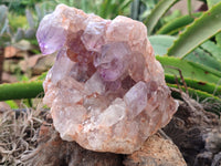 Natural Jacaranda Amethyst Quartz Clusters x 2 From Mumbwa, Zambia