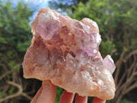 Natural Jacaranda Amethyst Quartz Clusters x 2 From Mumbwa, Zambia